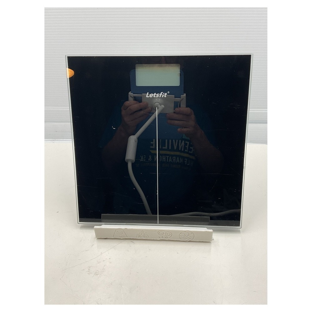 Letsfit Digital Bathroom Scale Black Tempered Glass‎ EB5636H 400lb Capacity